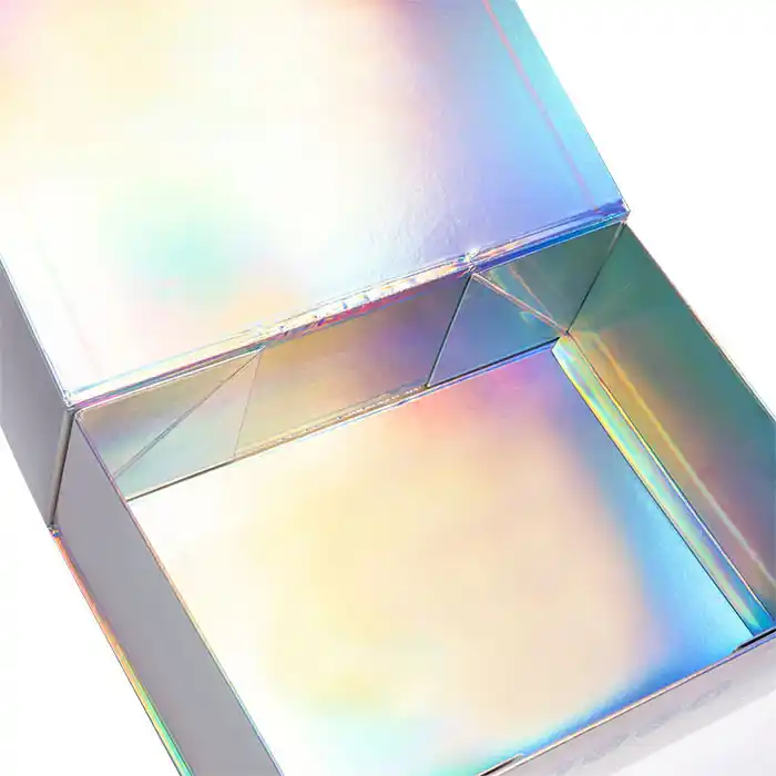Wholesale Custom Size Shiny Holographic Packaging Boxes